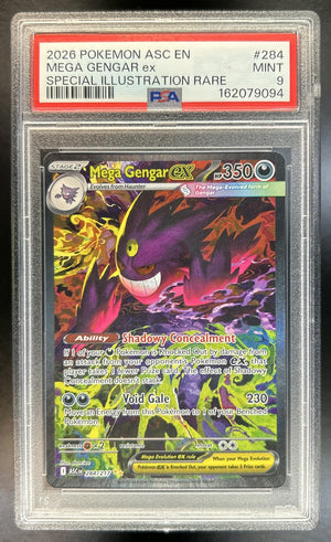 Mega Gengar ex Ascended Heroes #284/217 Special Illustration Rare PSA 9