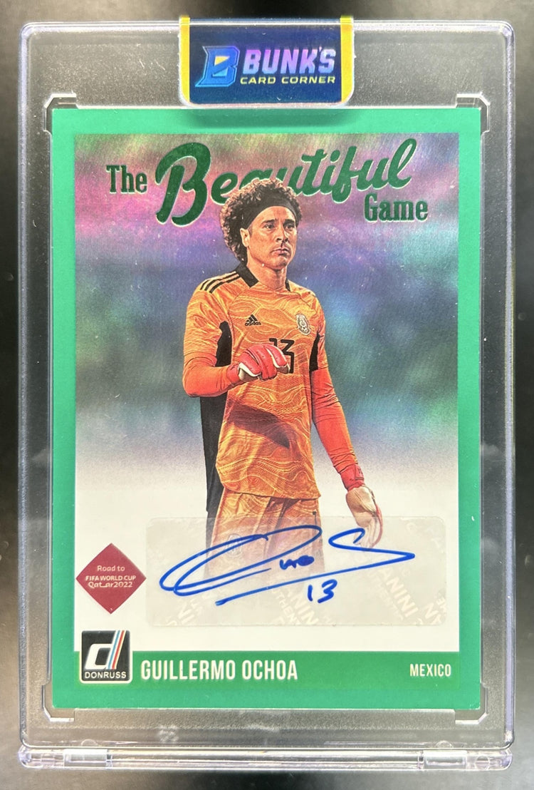 Guillermo Ochoa Donruss #BG-GO Beautiful Game Auto Green Mexico