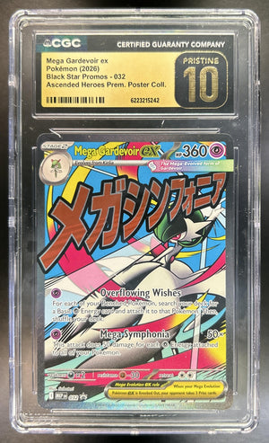 Mega Gardevoir ex MEP Black Star Promos #032 CGC Pristine 10