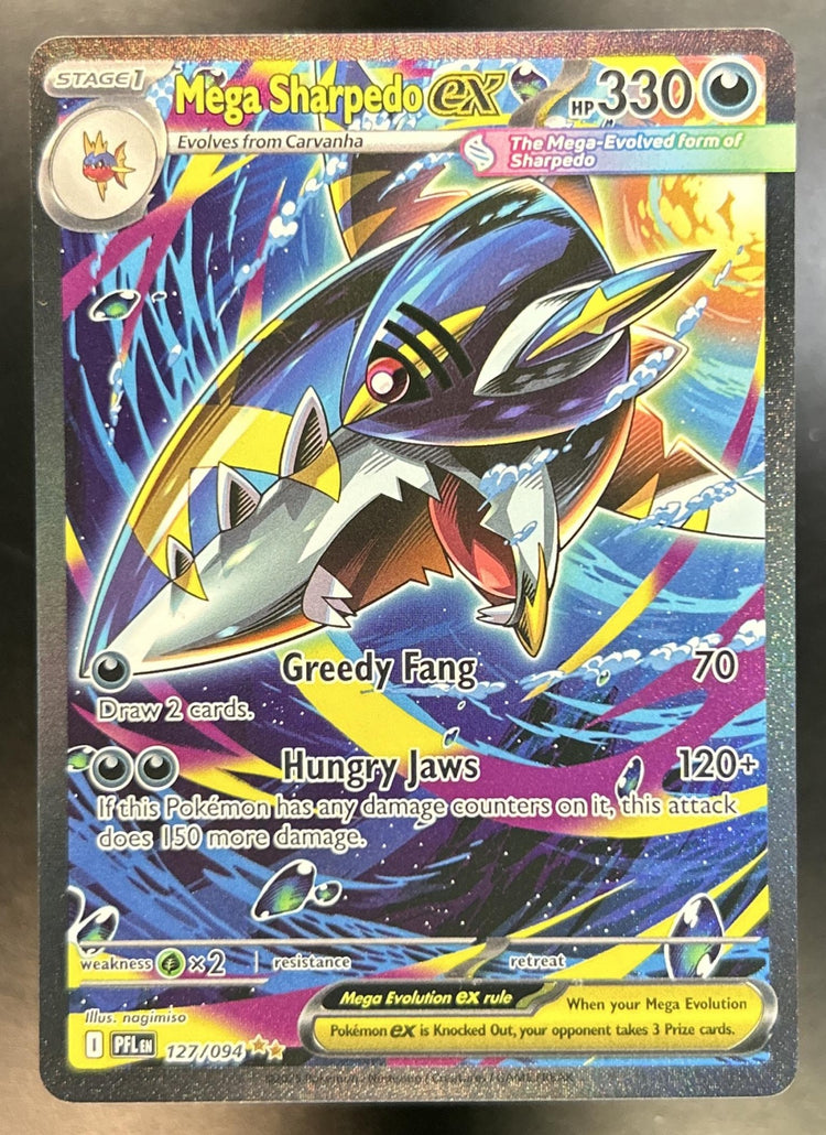 Mega Sharpedo ex front image