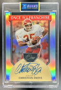Christian Okoye 2024 Panini One #354 Once in a Franchise Auto 80/99 Chiefs