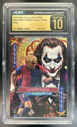 Lamine Yamal 2025 Wild Card Jokers Wild Mojo CGC Pristine 10