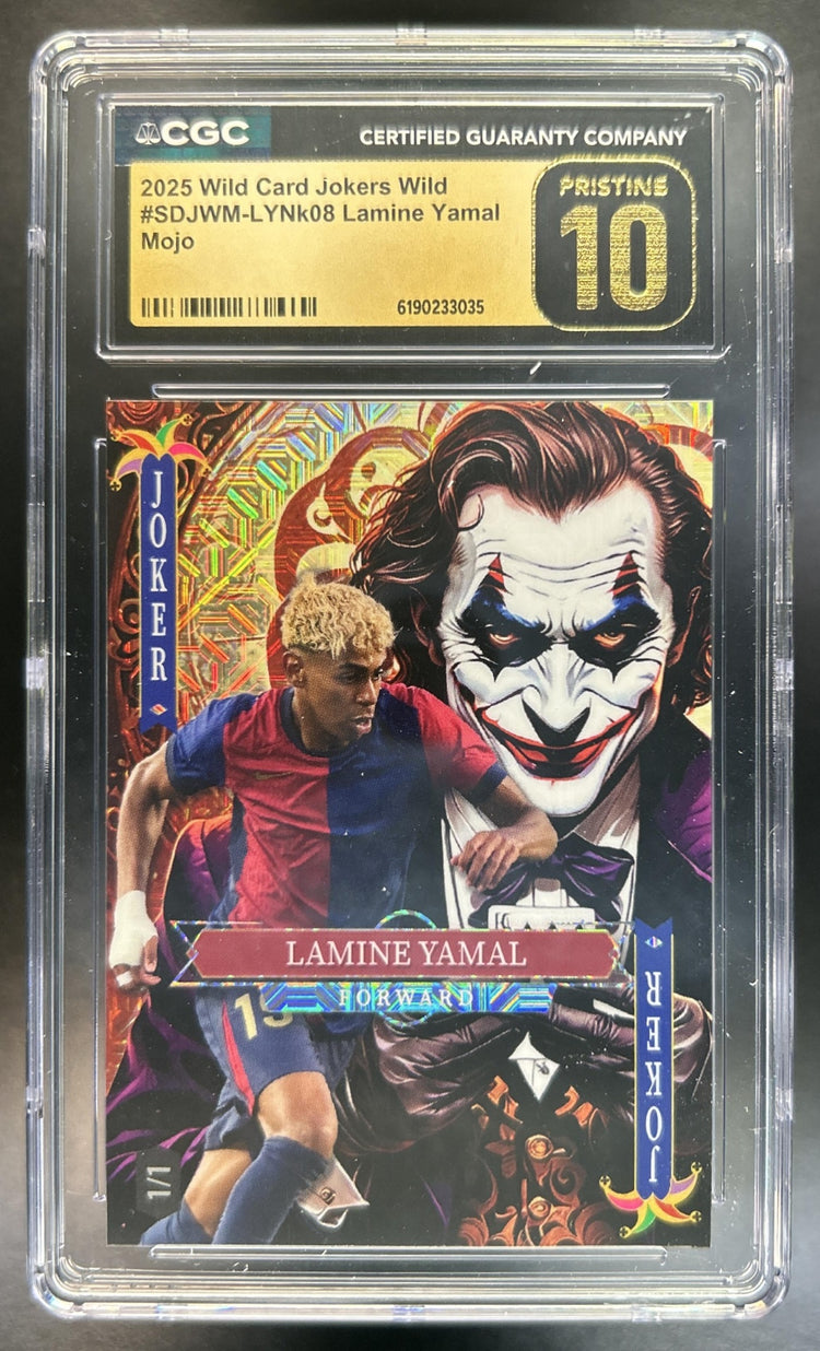 Lamine Yamal 2025 Wild Card Jokers Wild Mojo CGC Pristine 10