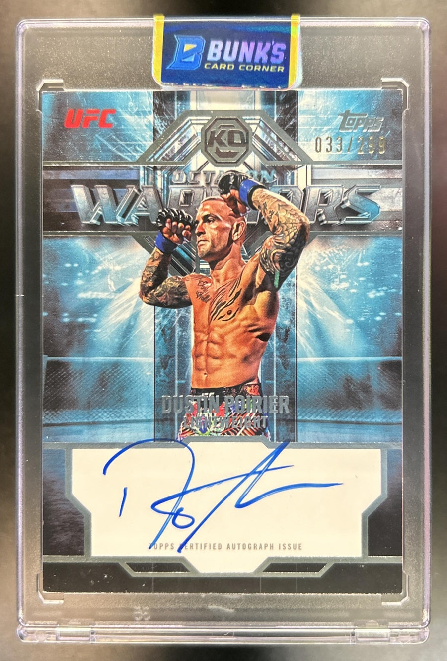 Dustin Poirier Knockout UFC #OWS-DP Octagon Warriors Auto 33/299