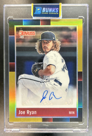 Joe Ryan 2022 Panini Donruss Optic #R88S-JR Retro 1988 Signatures Auto 5/10 Mariners
