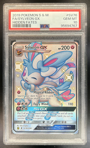 Sylveon GX SM Hidden Fates #SV76/SV94 PSA 10