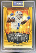 Micah Parsons 2021 Panini Obsidian #163 Rookie Autos Electric Etch Orange 1/75 Auto RC Cowboys