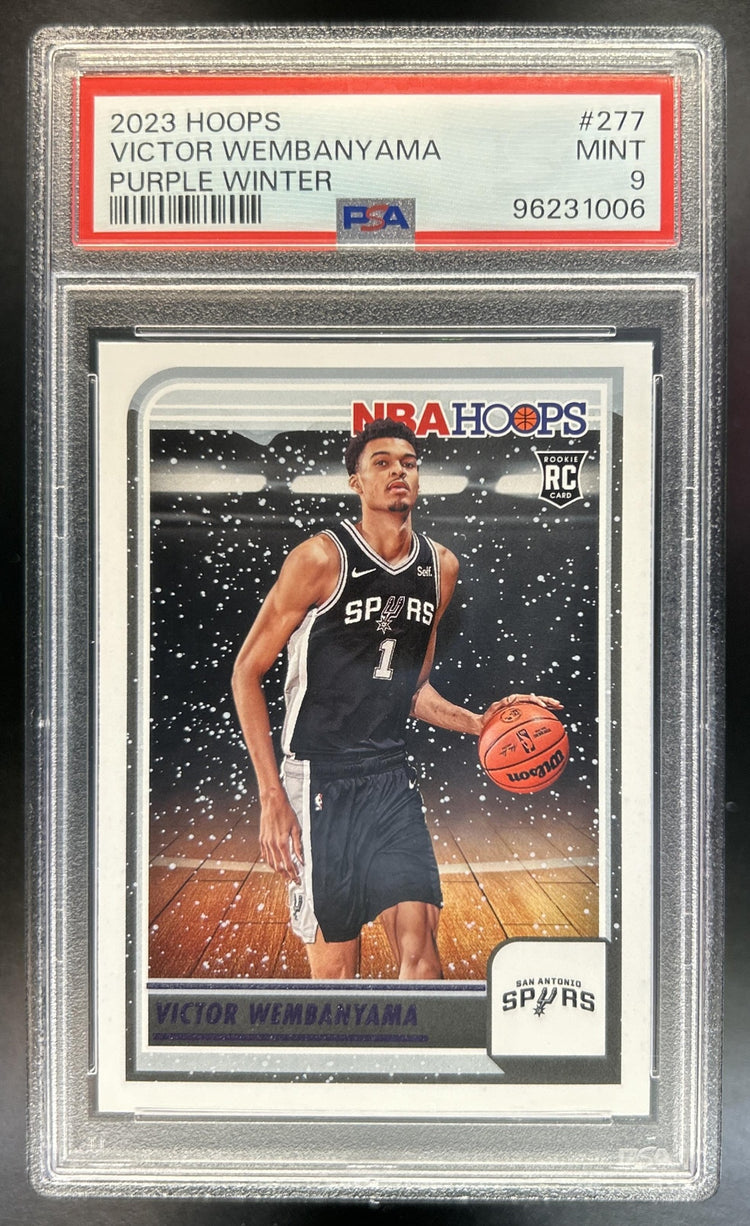Victor Wembanyama 2023-24 Panini Hoops Winter #277 RC Spurs PSA 9