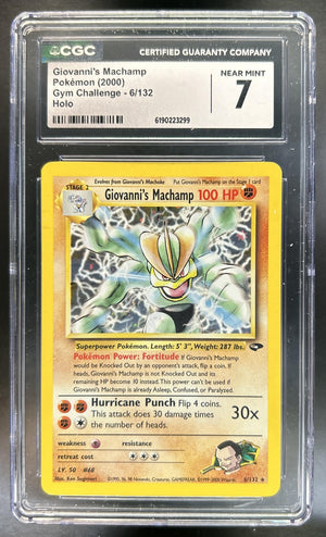 Giovanni's Machamp Gym Challenge #6/132 Holo CGC 7