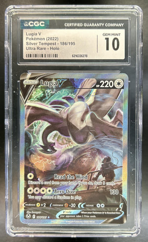 Lugia V Sword & Shield Silver Tempest #186/195 CGC 10