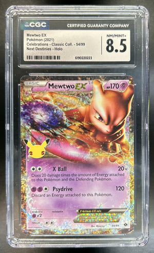 Mewtwo Sword & Shield Celebrations #54/99 Classic Collection CGC 8.5