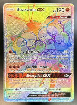 Buzzwole Sun & Moon Crimson Invasion #115/111 LP