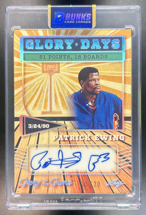 Patrick Ewing 2025 Leaf Glory of the Game #GD-PE1 Glory Days 5/30