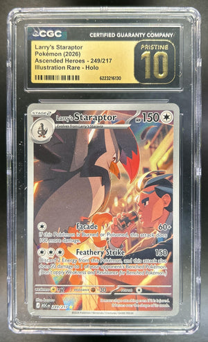 Larry's Staraptor Ascended Heroes #249/217 Illustration Rare CGC Pristine 10