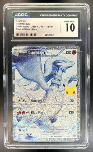 Reshiram Sword & Shield Celebrations #113/114 Classic Collection CGC 10