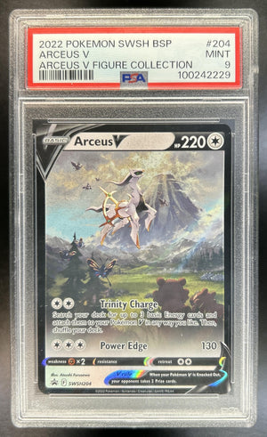 Arceus V Sword & Shield Black Star Promos #SWSH204 2022 PSA 9