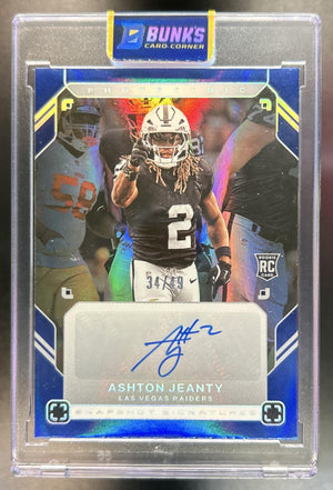 Ashton Jeanty 2025 Panini PhotoGenic #4 Snapshot Signatures Bronze RC Auto 34/49 Raiders