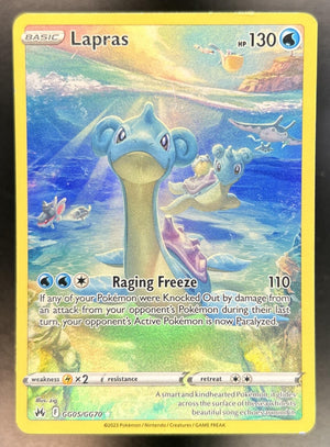 Lapras Sword & Shield Crown Zenith #GG05/GG70 Galarian Gallery LP