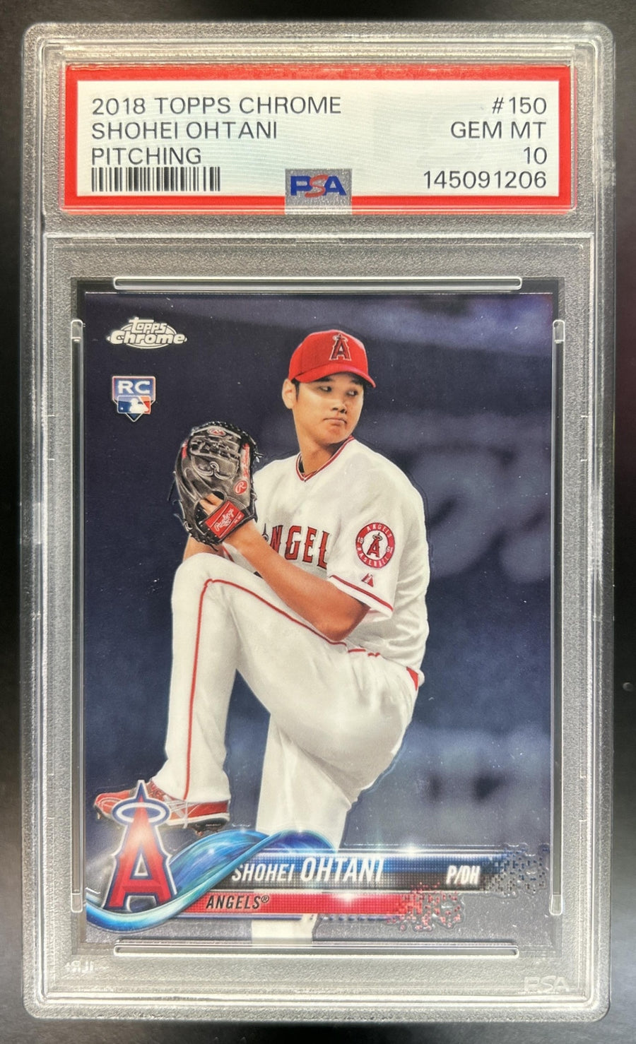 Shohei Ohtani 2018 Topps Chrome #150 RC Angels PSA 10