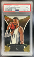 Victor Wembanyama 2023-24 Topps Mercury #9 Gold Refractor 8/50 RC Spurs PSA 9