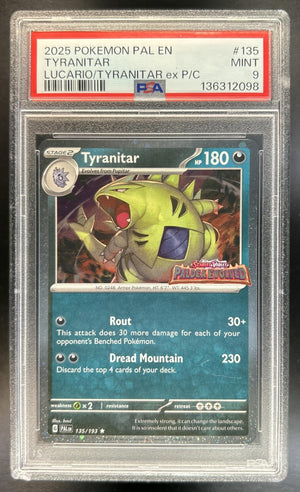 Tyranitar Scarlet & Violet Paldea Evolved #135/193 PSA 9
