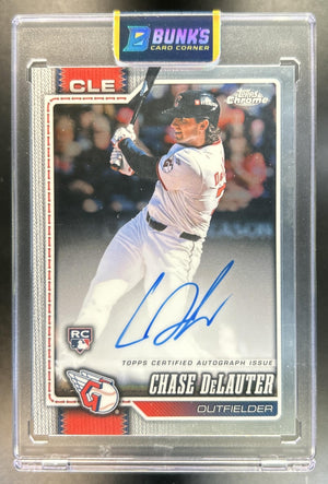 Chase DeLauter 2026 Topps Chrome #RA-CD Rookie Auto RC Guardians