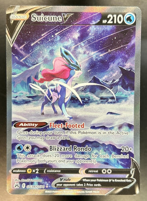 Suicune V Sword & Shield Crown Zenith #GG38/GG70 Galarian Gallery