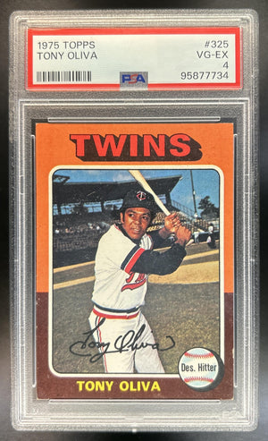 Tony Oliva 1975 Topps #325 Twins PSA 4