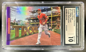 Mike Trout 2026 Topps Chrome #P-5 Perspectives Geometric Refractor Angels 1/75 CGC 5