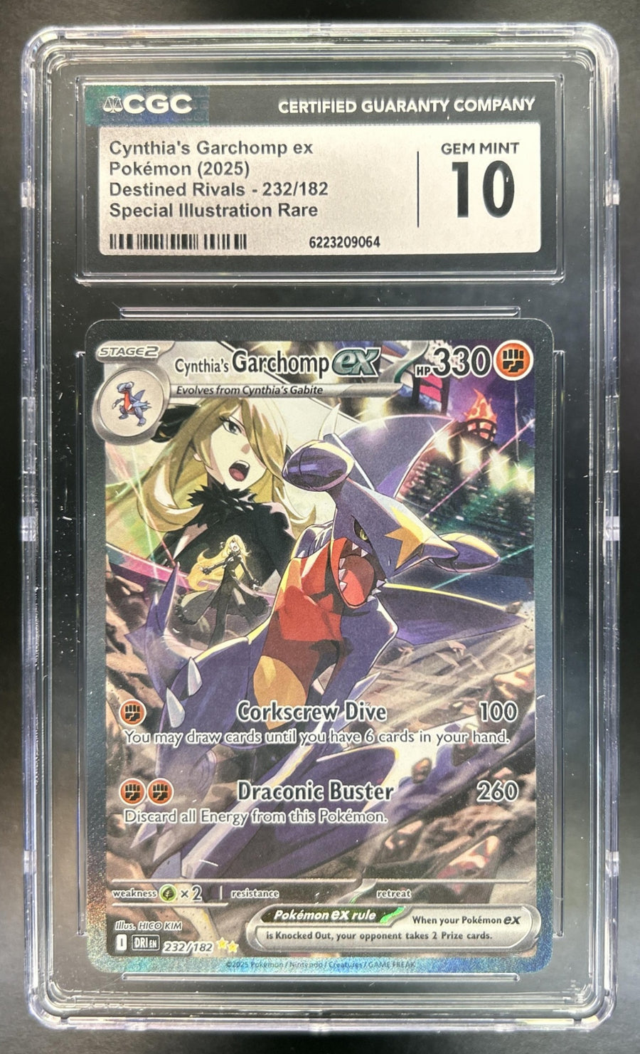 Cynthia's Garchomp ex Destined Rivals #232/182 CGC 10