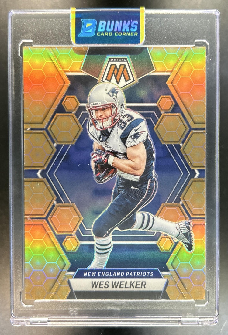 Wes Welker 2023 Panini Mosaic #163 Honeycomb Patriots
