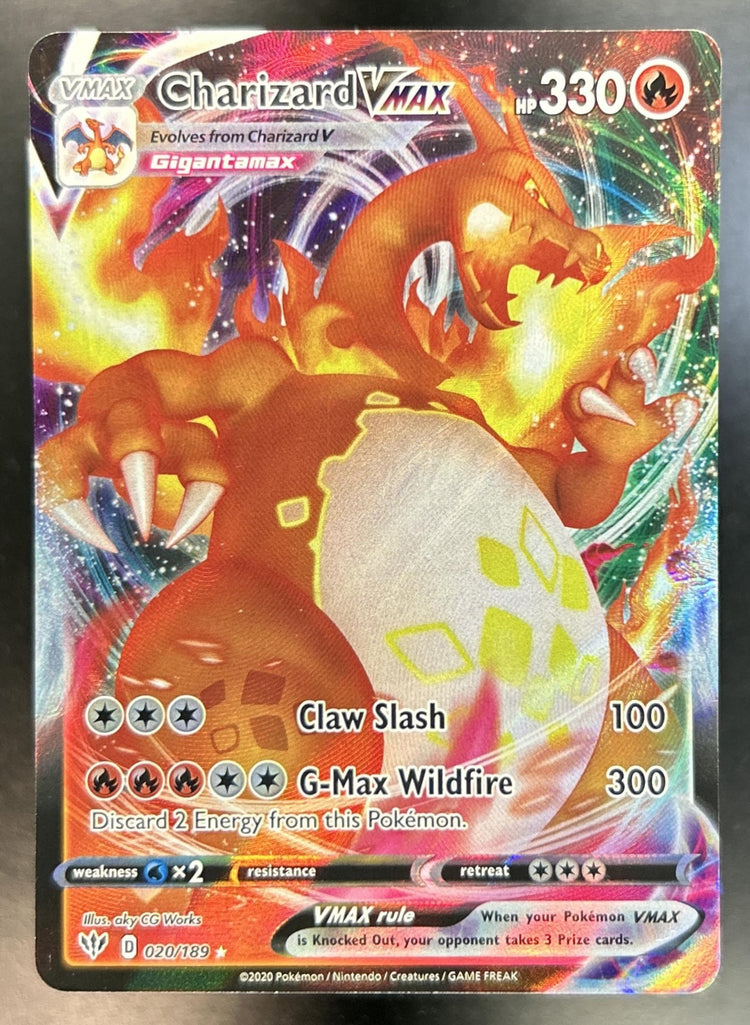 Charizard VMAX Sword & Shield Darkness Ablaze #020/189