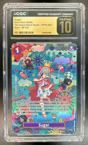 Sugar Azure Sea's Seven #OP10-065 Special Card CGC Pristine 10
