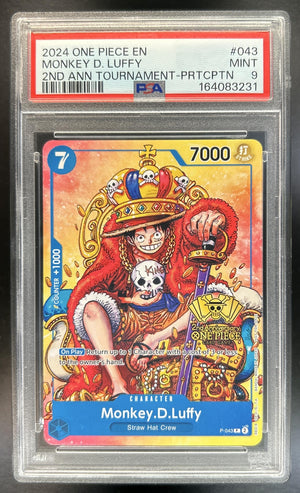 Monkey D. Luffy Regional Participation Pack Vol. 2 #P-043 Promo PSA 9
