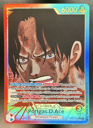 Portgas D. Ace Carrying On His Will #OP13-002 Leader