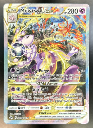 Mewtwo VSTAR Sword & Shield Crown Zenith #GG44/GG70 Galarian Gallery