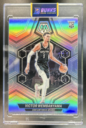 Victor Wembanyama 2023-24 Panini Mosaic #238 Silver Prizm RC Spurs