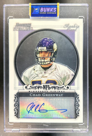 Chad Greenway 2006 Bowman Sterling #BS-CG Auto RC Vikings