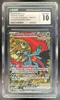 Roaring Moon ex Prismatic Evolutions #162/131 Special Illustration Rare CGC 10