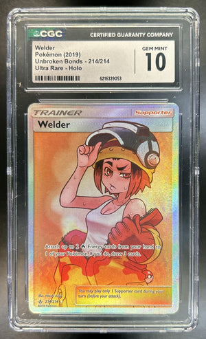 Welder Sun & Moon Unbroken Bonds #214/214 CGC 10