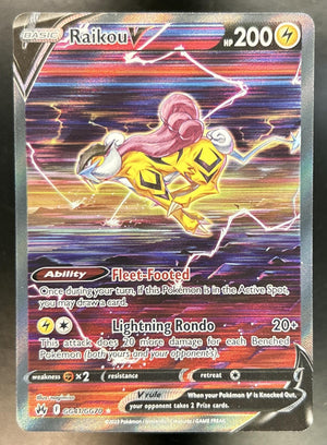 Raikou V Sword & Shield Crown Zenith #GG41/GG70 Galarian Gallery