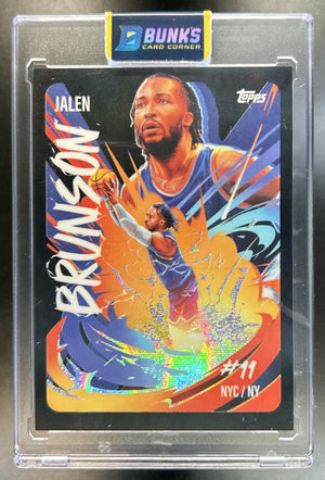 Jalen Brunson 2024-25 Topps Chrome #UVAS-5 Ultra Violet All Stars Knicks