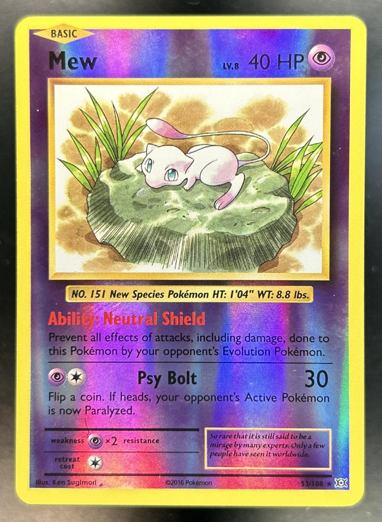 Mew XY Evolutions #53/108 Reverse Holo LP