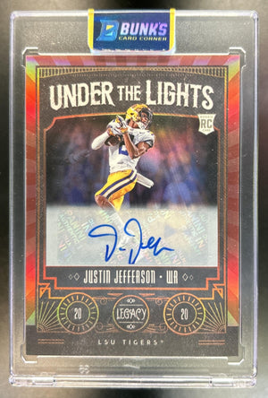 Justin Jefferson 2020 Panini Legacy #UL-JJ Under the Lights Bronze RC 23/50 Tigers