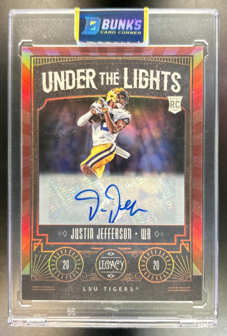Justin Jefferson 2020 Panini Legacy #UL-JJ Under the Lights Bronze RC 23/50 Tigers