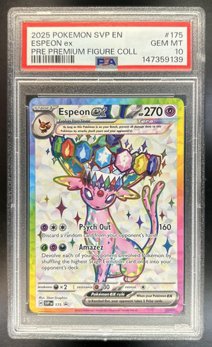 Espeon ex SV Black Star Promos #175 2025 PSA 10