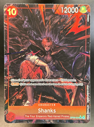 Shanks Emperors in the New World #OP09-004 Super Rare Alternative Art
