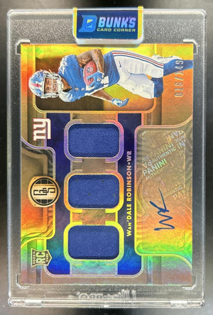 Wan Dale Robinson 2022 Panini Gold Standard #291 16/149 MEM Auto RC Giants