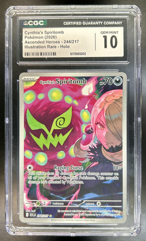 Cynthia's Spiritomb Ascended Heroes #244/217 Illustration Rare CGC 10