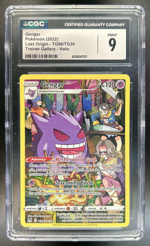 Gengar Sword & Shield Lost Origin #TG06/TG30 Trainer Gallery CGC 9